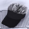 Golf Baseball Cap With Flair Hair cap Sun Visor Fun Toupee Hats Mens Womens Spiked Hairs Wig hat. 