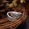 Vintage Antique Silver Color Butterfly Rings For Women Men Snake Owl Wings Muslim Fashion Finger Ring Adjustable Anillos Jewelry. 