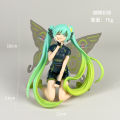Hatsune Miku Animation Hand run Racing Blue Suit Butterfly anime Gift for Beautiful Girls Desktop Chassis Model Ornaments. 