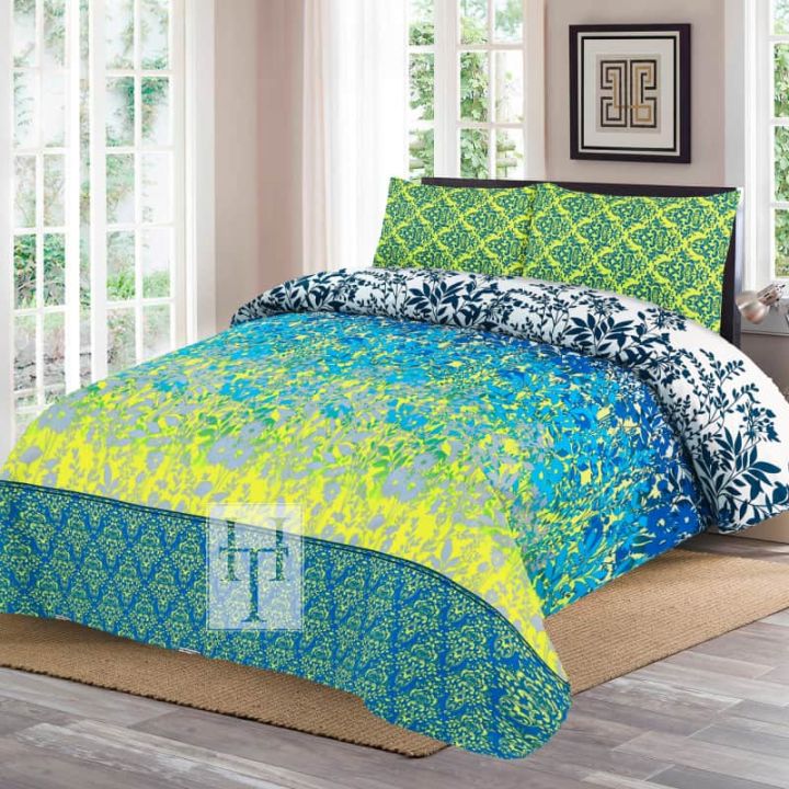 King Printed Bed sheet Pure Cotton 76/68 thread by HANIA TEXTILE