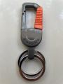 Sleek and Practical Dual Ring Hook Keychain: Never Lose Your Keys Again. 