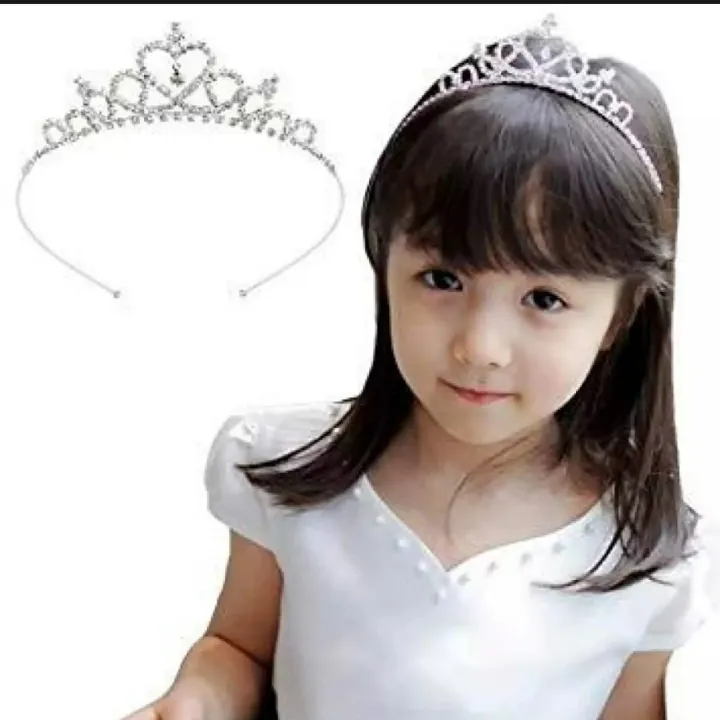 Silver%20Crown%20Headband%20Girls%20Women%20Rhinestone%20Wedding%20Hair%20Jewelry%20-%20Image%203
