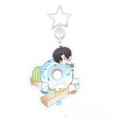 Love and Deepspace Sylus Qin Che Cosplay Key Chain Acrylic Keychains Backpack Q Cake Dessert Series Rafayel Pendant Badge Pin. 
