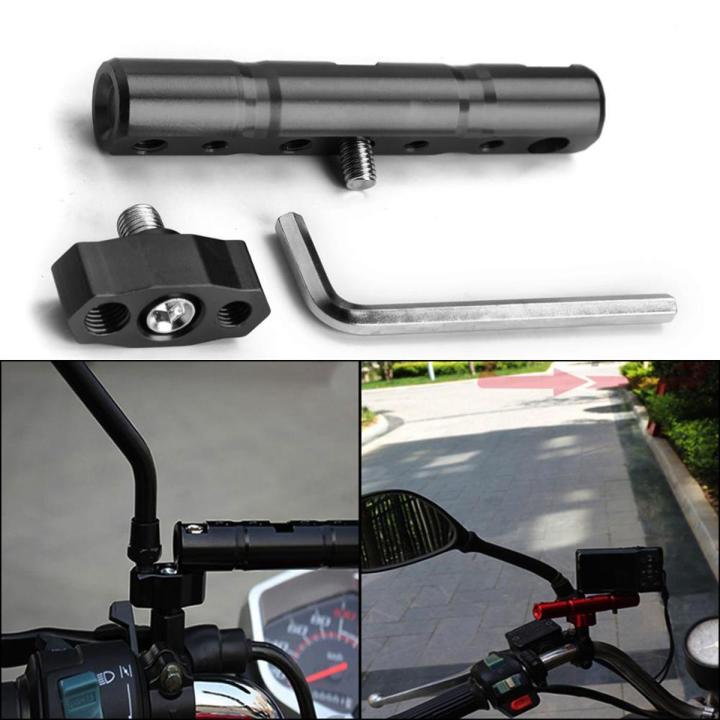 Motorcycle Handlebar Mirror Extender Mounting Bracket Universal fit for HONDA for Multi-Function Modified Lighting Stent Motorcycle Light Holder Handlebar Extender 1 Pc