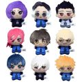 New10cm Blue Lock Plush Toy KeyChain Pendant Nagi Seishiro Chigiri Hyoma Gagamaru Action Figure Soft Bag Pendant Gifts. 