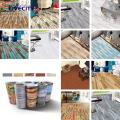 Tile Sticker Long-lasting Wooden Texture Static Floor Sticker. 