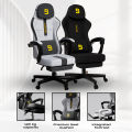 Boost Surge Pro Ergonomic Chair with Footrest - Premium Velvet, Adjustable Back, 1-Year Warranty. 