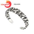 Vist Fox Men Cuff Bracelet Adjustable Opening Male Casual Bracelet Hand Jewelry. 