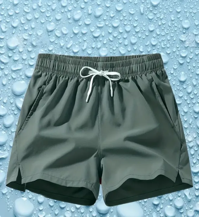 Summer%20Men%20Corduroy%20Sweatpants%20Casual%20Shorts%20Men's%20Beach%20Shorts%20Basketball%20Short%20Trousers%20Solid%20Color%20Label%20Sportswear%20Men%20-%20Image%203