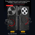PlusCase for Xiaomi Redmi 14C / Poco C75 4G 360° Rotate Ring Stand Full Protection Slide Lens Cover Shockproof Case. 