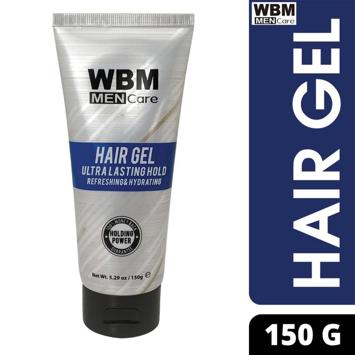 WBM Men Hair Gel, Refreshing and Ultralasting Hold Hair Gel For Men - 150g