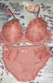 Fancy Single Padded Bra Set with Beautiful Bright Colors. 