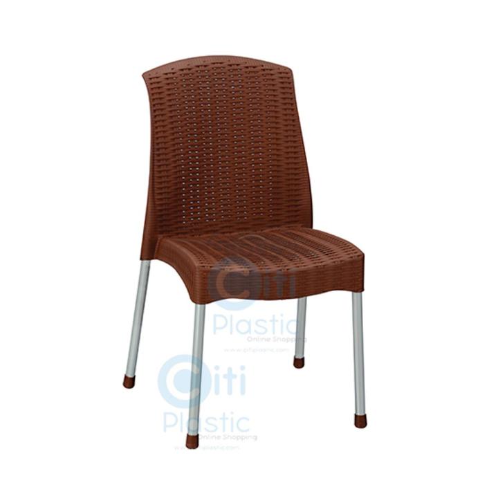 Plastic Chair Ratan outdoor/indoor Plastic Chair - Chocolate