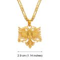 Anniyo Albania Eagle Pendant Necklaces For Women Silver Color/gold Color Albanian Jewelry Ethnic S Kosovo 233406. 