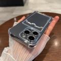 020 Transparent s SE 2x XR 7 13 12 15 14 iPhone Case for Luxury Soft Card Holder 11 Pro Max Mini X XS Ma 8 Plu Bumper Case. 