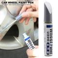 【HOT】 New Arrival 12Ml Silver Alloy Wheel Touch Up Pen Repair Paint Curbing Scratch Maker With Brush Car Scratch Remover Waterproof. 