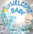 New Born Baby Shower Boy Girl Decorations Set welcome baby boy Girl It's a Boy It's a Girl oh baby Boy Girl Balloons Gender Reveal Kids Birthday Party Baby Shower Accessories. 