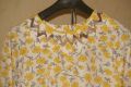 Yellow printed shirt with patyala  shalwar. 