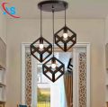 3 in 1 Base Square Shape Metal Hanging | Ceiling Hanging | Pandent Lights | Hanging Lights For Offices , TV Lounge , Bed Room , Kitchen , Hotels , Home... 