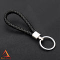 Braided PU Leather Keychain - 2 Pack Handwoven Metal Keys Strap Fashion Keyring, Creative Key Holder Gift for Car, Key, Bag and Purse. 