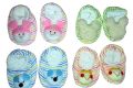 1 Pair - Newborn Baby Booties  (New Born Babies Stuffed Socks). 