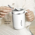 New Hot Coffee Green Tea Mug with Lid Sipper 500 ml 304 Stainless Steel Tea Mug ECO-Friendly & Sustainable Mug to Carry Hot & Cold Beverage Travel Mug for Tea Coffee Office Cup Multicolor. 