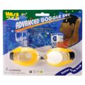 Baby Toddlers Swim Goggles, 3 in 1 Swimming Goggles With Protective Case Nose Clip and Ear Plugs (Waterproof) Summer Google Glasses Best Swimming Glasses WIth All Equipments (Random Color). 