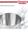 Dessini Italy Meat Grinder 3L Capsule Cutter Spin Chopper, Blender, Grinder, Mixer, Mincer, Masher, Shredder, Juicer, Pengisar Pengadun DS-977 2-Speed Control 4 Double Layer Blade 100% Pure Copper 1800Watt Motor Food Chopper Blender for Vegetables, |. 