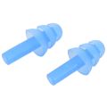 TWEXQNY 2 Pair Swimming Dive Flexible Silicone Ear Plugs Earplug Blue. 