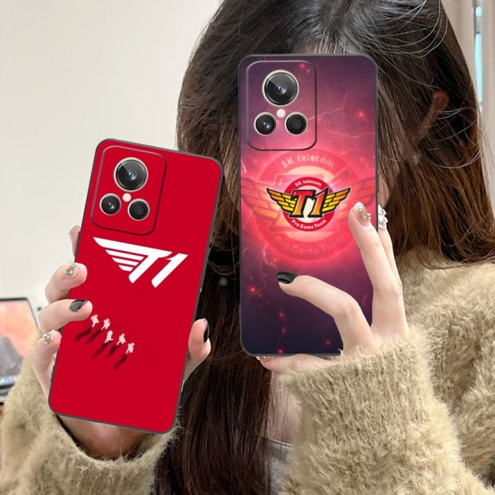 SKT T1 SK Faker Mobile Cell Phone Case for Realme GT 2 9i 8i 7i Pro X50 X2 C35 C21 C20 C11 C3 Black Soft Phone Cover Funda