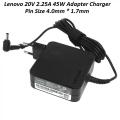 Lenovo 20V 2.25A 45W Ideapad Laptop Adapter Whole Charger PA-1450-55LL 5A10H42923 4mm x 1.7mm. 