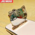 JIUMOO For Xiaomi 9T Pro Redmi K20 Pro Case Cartoon New Design Hello Kitty Cosmetic Mirror Stand Holder Electroplate Phone Case Smooth Gold Side Plating Silicone Back Cover. 