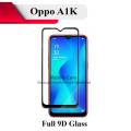 Oppo A1K Full Black 9D|5D|6D|10D|11D|21D Tempered Glass Screen Protector Full Glue Edge To Edge For Oppo A1K. 