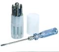 Screw Driver Set - Electric Tester - Interchangable 9 In 1 - Multi. 