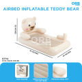 Bestway Air Single Mattress Beige Unisex Dreamchaser Teddy Bear Kids Airbed With Backrest Toddlers Comfy Portable Bed For Toddlers - 67712. 