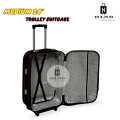 24-Inch Softside 2-Wheel Trolley Suitcase with Combination Lock. 