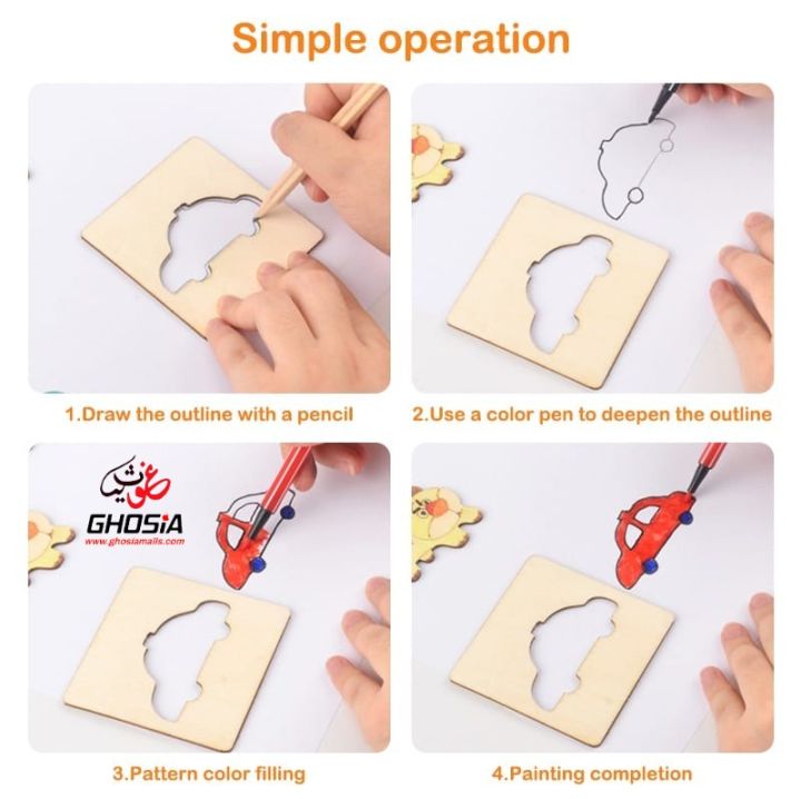 Children%E2%80%98s%20Wooden%20Painting%20Stencil%20Premium%20Wooden%20Drawing%20Stencils%20Kit%2012%20Pcs%20Art%20Kit%20for%20Kids%20Coloring%20Puzzle%20Arts%20Crafts%20Set%20-%20Image%205
