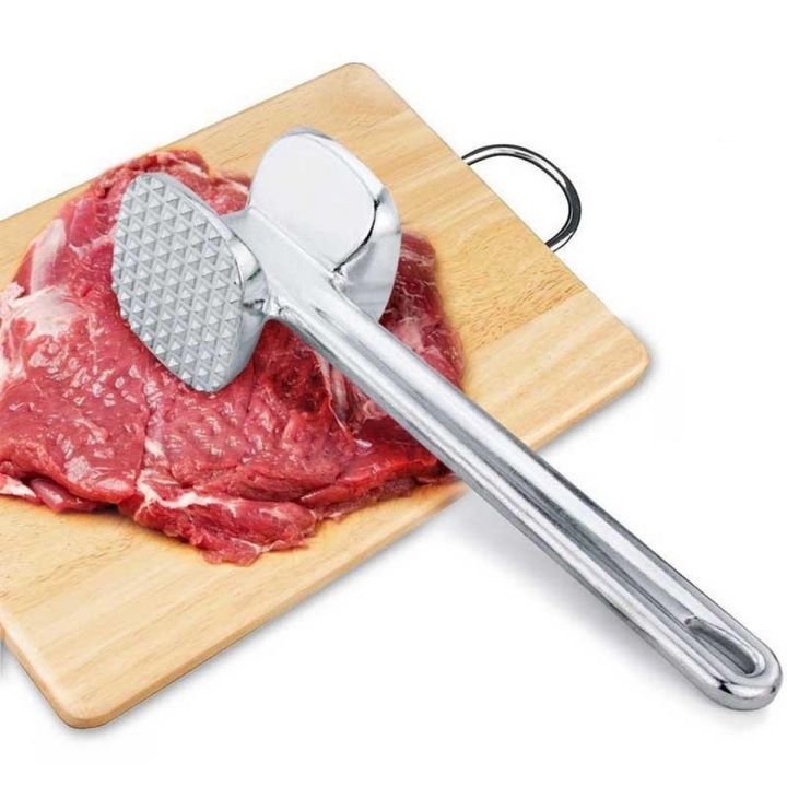 Two Sides Aluminum Meat Hammer Mallet Beef Chicken Kitchen Tools