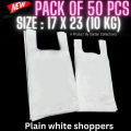 Pack of 50 Biodigradable Plastic Shopping Bags, shoppers , Bags, multiple sizes available plastic shopper. 