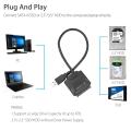 SATA to USB 3.0 2.5/3.5 HDD SSD Converter Cable Line Adapter easy to use. 