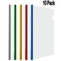Pack Of 10 - Plastic Stick Files - Transparent. 