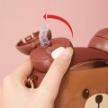 Bear Water Bottle with double drinking cup large capacity cute cartoon children’s water cup.. 