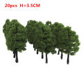 20/70pcs Plastic Model Train Artificial Miniature Tree Scenery Railroad Decoration Building Landscape Accessories Toys for Kids. 