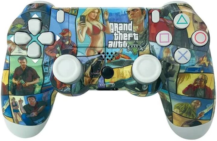 Rockstar%20Games%20Grand%20Theft%20Auto%20V%20-%20Premium%20Edition%20(Ps4)+Sony%20Dualshock%204%20Wireless%20Controller%20For%20Playstation%204%20-%20Black%20V2%20-%20Image%204