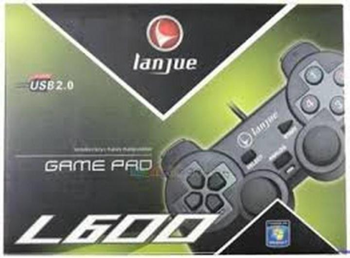 Dual%20Shock%20Wired%20Usb%202.0%20Game%20Controller%20Joystick%20Joypad%20Game%20Pad%20For%20Pc%20&%20Laptop%20LANJUE%20L600%20Black%20-%20Image%205