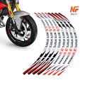 Bike Rim Stickers Motorcycle Rim Sticker Universal For Yamaha, Suzuki, Honda Bikes Alloys Fancy Rim Stickers NF MART. 