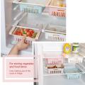 Techmanistan Telescopic Fridge Basket, Retractable Shelf Drawer Organizer Boxes, Adjustable Baskets For Fridge Organizer Food Container Egg Box Kitchen Under Shelf Cup Holder Eggs Containers Adjustable Storage Box. 