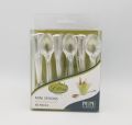 MINI TRANSPARENT SPOONS FOR DESERTS ( PACK OF 48 SPOONS ). 
