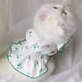 Cat Dress Cute Girl Cat Clothes Summer Dress for Dog Cat Clothing Red Blue Small Dog Chihuahua Clothes. 