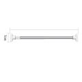 【BestGO】Stainless Steel Telescopic Clothing Rod Good Quality No Screws Required Rubber Tip Wardrobe Rod Hanger Shoe Rack Curtain Rod For Closets Shelves. 